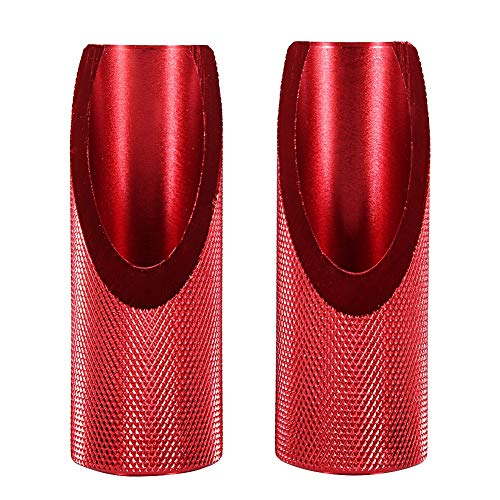 Akozon Foot Pegs Footboard Accessories 2pcs Motorcycle Aluminum Alloy Foot Peg Fit for Honda Ruckus(Red)