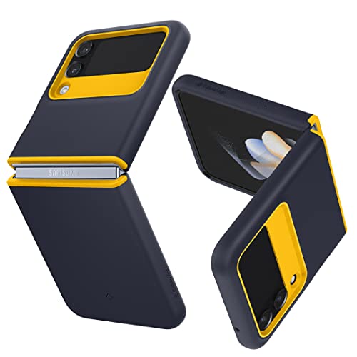 Caseology Nano Pop Silicone Case Compatible with Samsung Galaxy Z Flip 4 Case (2022) - Blueberry Navy