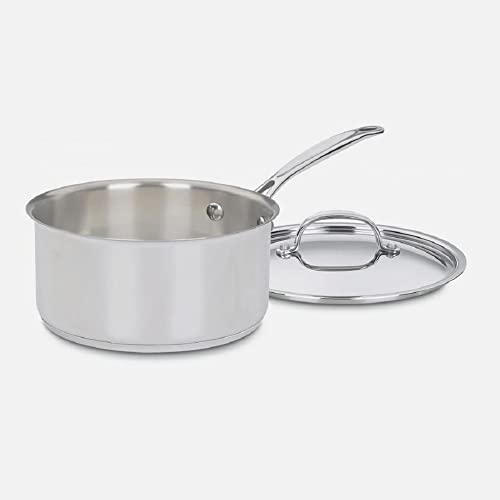 Cuisinart Saucepan w/Cover, Chef's-Classic Stainless Steel Cookware Collection, 3-Quart, 7193-20