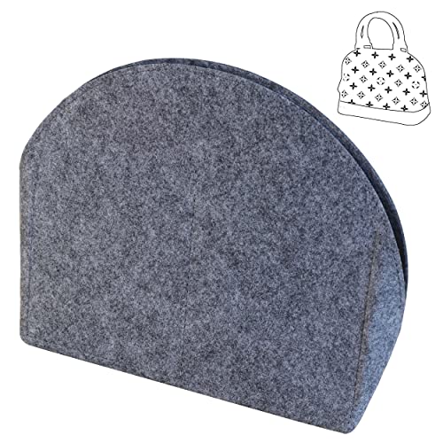 MISIXILE Felt Purse Alma BB PM Organizer Insert Shell Tote Organizer for Women Fits Alma BB PM Insert(BB,Grey)