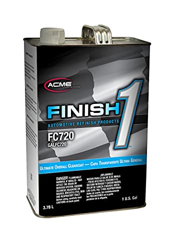 ACME Finish 1 Ultimate Overall Clearcoat (FC720-1) High Solids Urethane Clear Coat Prevents Fading of Car Paint 1 Gallon
