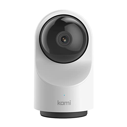 KAMI Home Security Camera System 1080P HD Indoor Smart Cam, Motion-Activated with 2.4G/5G Dual-Band Wi-Fi, YI Home APP - Compatible with Alexa and Google Assistant