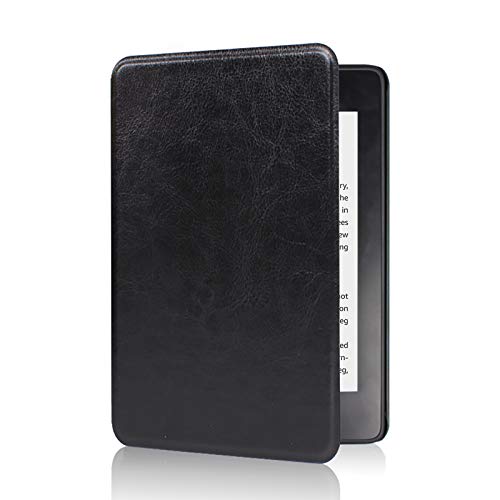 SCSVPN Case for Kindle 10th Generation 2019 Release(Model No.: J9G29R) - Slim Premium PU Leather Smart 6 Cover with Hand Strap, Auto Sleep/Wake - NOT Fit Kindle Paperwhite or Kindle Oasis, Black