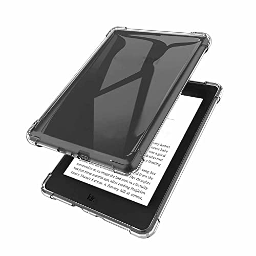 UUcovers Clear Back Case for 6" Kindle 10th Generation (2019) (Model No. J9G29R) Soft TPU Shockproof Cover Slim Lightweight Transparent Crystal Thin Silicone Impact Resistant E-Reader Shell, Clear