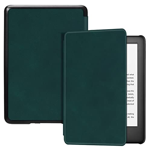 BOZHUORUI Slim Case for Kindle 10th Generation (2019 Release,Model J9G29R) - Lightweight Premium PU Leather Protective Cover with Auto Sleep/Wake (Green)