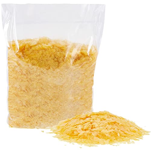 1 Pack Shellac Flakes Blonde Shellac Finish for Home Wood Craft Decoration Household Painting Supplies, 1.1 Lb/ 17.6 oz (Light Color)