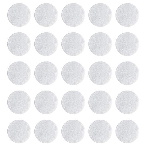 200 Pcs Microdermabrasion Cotton Filters Replacement 10 mm Dia Microdermabrasion Filters Facial Vacuum Filters Accesories Sponge Filter for Comedo Suction Microdermabrasion (White)