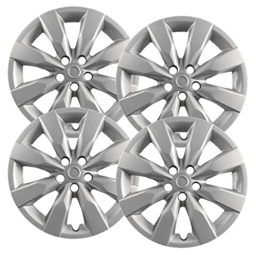 Hubcaps.com Premium Quality 16 Silver Hubcaps Wheel Covers fits 2014 2015 2016 Toyota Corolla, Heavy Duty Construction (Set o 61172AMS-4 0