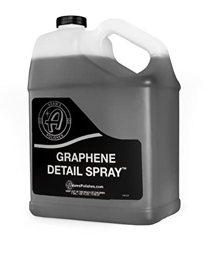 Adams Graphene Detail Spray (Gallon) - Extend Protection of Waxes, Sealants, Coatings | Quick, Waterless Detailer Spray for Car Detailing | Clay Bar, Drying Aid, Add Shine Ceramic Graphene Protection