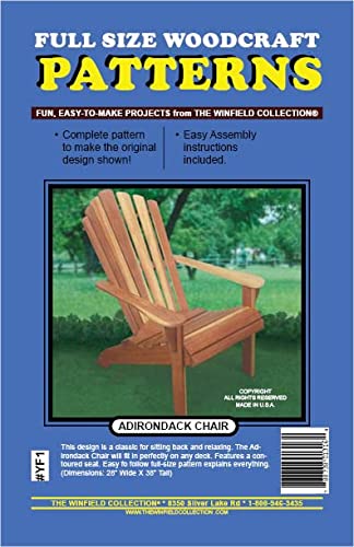 The Winfield Collection Adirondack Chair Woodworking Project Plan