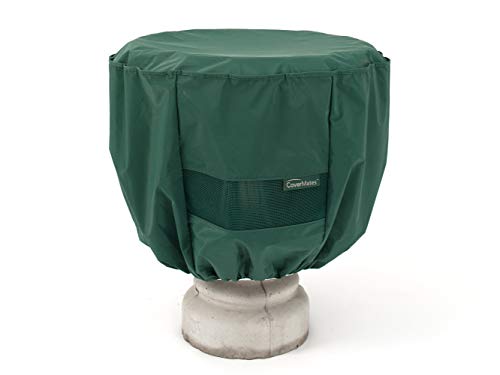 Covermates Bird Bath Cover -Light Weight Material, Weather Resistant, Elastic Hem, Outdoor Living Covers-Green