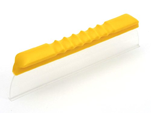 One Pass Super Flex 12" Waterblade Silicone T-Bar Squeegee Yellow for Cars, Trucks and Motorhomes