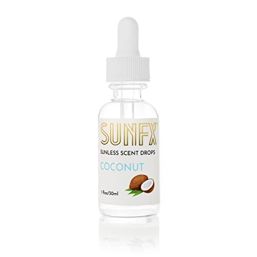 SunFX Scent Drops - Sunless Tanning Additive For Spray Tanning or Self tanners 1oz/30ml (Coconut)