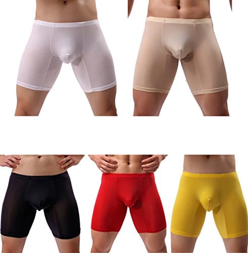 WINDAY Men's Briefs Breathable Ice Silk Sports-Inspired Underwear Boxer Briefs
