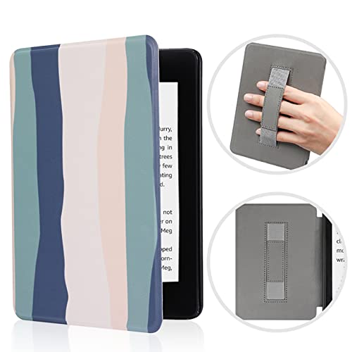 SCSVPN Case for Kindle 10th Generation 2019(Model No.: J9G29R) with Hand Strap - Slim PU Leather Cover Fit 6'' Kindle 10th Gen 2019 Release (Not fit Kindle Paperwhite or Kindle Oasis) - Colorful Blue