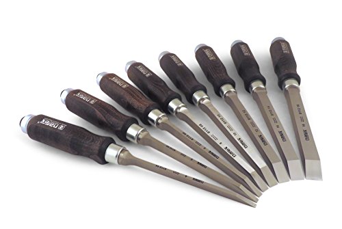 Narex 8 pc set 4 mm, 5 mm, 6 mm, 8 mm, 10 mm, 12 mm, 14 mm and 16 mm Mortise Chisels 811204-811216