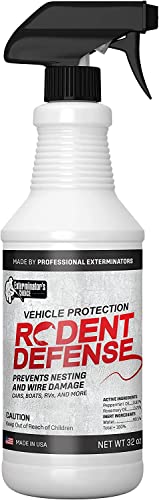 Exterminators Choice - 32 oz Rodent Defense Spray for Cars and Trucks - Non-Toxic Deterrent for Pest Control - Repels Mice and Rats - Vehicle Protection - Safe for Kids and Pets
