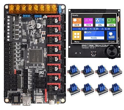 BIGTREETECH Octopus V1.1 32bit Control Board + TFT35 E3 V3.0.1 Touch Screen Display + 8xTMC2209 V1.3 Stepper Motor Driver DIY for Voron V2.4 3D Printer Controller Board Support Klipper Raspberry Pi