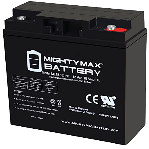 Mighty Max Battery 12V 18AH SLA Internal Thread Replacement for BP17-12 GP12170 ES17-12