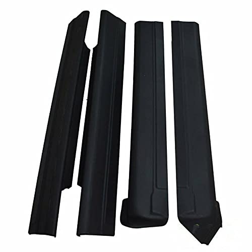 PIT66 Black Trail Armor Rocker Panel, Compatible with 1999-2006 Silverado/Sierra 1500, 99-04 Silverado/Sierra 2500, 01-06 Silverado/Sierra 2500HD & 3500, Crew Cab, 14067