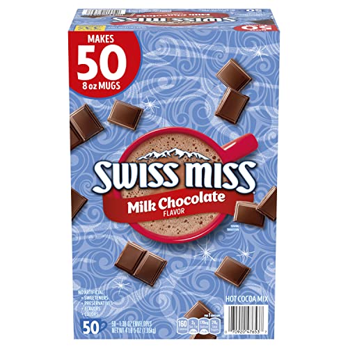 Swiss Miss Milk Chocolate Hot Cocoa Mix Packets - 50 ct, 69 Ounce (Pack of 1) (980129574)