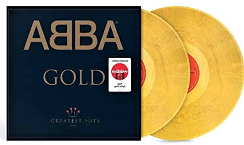 ABBA "Gold" Greatest Hits Gold VINYL 2LP180 Gram w/ Stickers as Shown - New Factory Sealed * NOW OUT OF PRINT