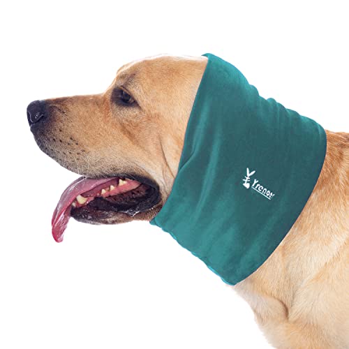 Dog Hoodie, Soft Snoods for Dogs, Breathable Dog Head Wrap Ear Cover for Anxiety Relief and Calming, No Flap Ear Wraps for Dogs Reduce Anxiety Thunder, Vacuum Cleaner (Cyan, M)