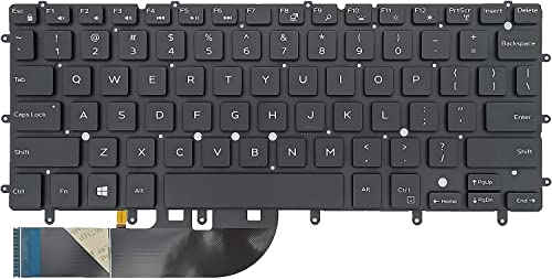 Replacement Keyboard for Dell XPS 13 9343 9350 9360 P54G, inspiron 13 7347 7348 7352 7353 7359 P57G, inspiron 15 7547 7548 P41F Laptop with Backlight US Layout