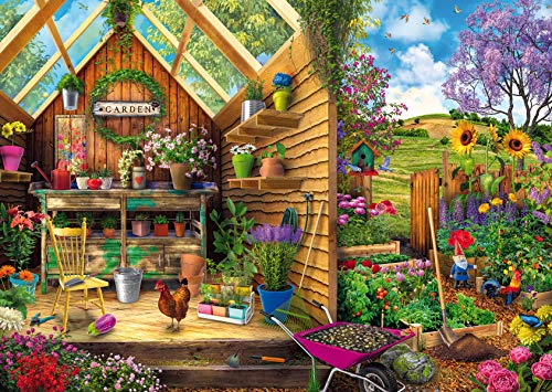 Ravensburger Gardener's Getaway 300 Piece Large Format Jigsaw Puzzle for Adults - 16787 - Every Piece is Unique, Softclick Technology Means Pieces Fit Together Perfectly