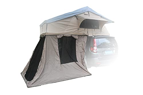 Campoint Rooftop Tent Annex for 2-3 Person Tent with PVC Ground Cloth Side Windows and Front Door