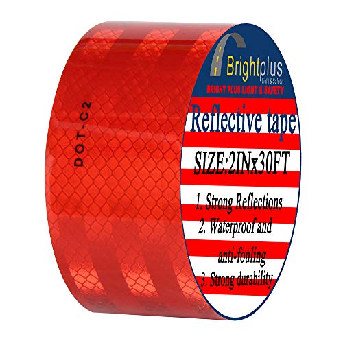 Diamond Grade Conspicuity Reflective Safety Tape DOT-C2 (Red)  (9m)