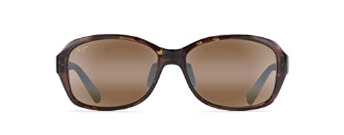Maui Jim Women's Koki Beach Polarized Fashion Sunglasses, Olive Tortoise/HCL Bronze, Medium