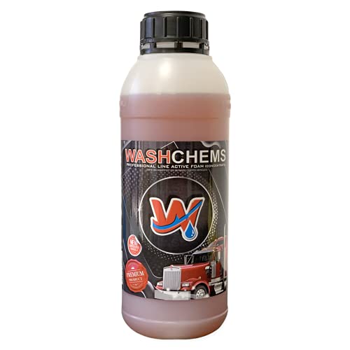 Wash Chems Pro 50 Touchless Car Wash Detergent Soap Concentrate No Brushing, Commercial Grade Professional Auto Foam Cleaner (Biodegradable) Also Great for Trucks & Tractors