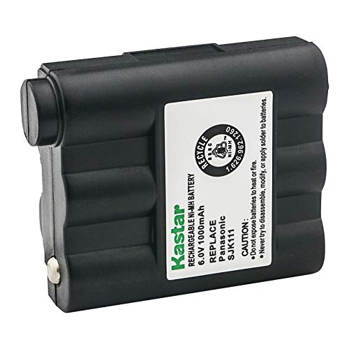 Kastar 1-Pack Two-Way Radio Battery Ni-MH 6V 1000mAh Replacement for Midland BATT5R, BATT-5R BATT5RX, BATT-5RX AVP-7, AVP7 AVP-17, AVP17 HH54, HH54VP, HH54VP2 XT511, XF511 PBATL/G7 GXT-300, GXT-310