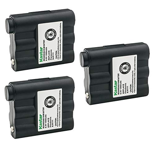 Kastar 3-Pack Two-Way Radio Battery Ni-MH 6V 1000mAh Replacement for Midland BATT5R, BATT-5R BATT5RX, BATT-5RX AVP-7 Empire FRS005NH Hi-tech 5R-US, 5RUS, Interstat Batteries ARAD0056, Lenmar RBZ302MI