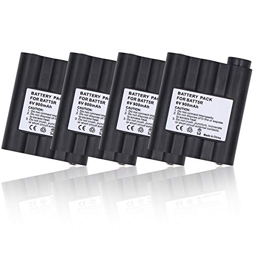 Aimtobest BATT5R AVP7 900mAh Ni-MH Battery Compatible for GXT1050 GXT1000 GX800 GXT850 GXT860 GXT900 GXT950 GXT-300 GXT-325 GXT760 GXT795 GXT300 GXT400 GXT550 GXT650 Radio (4 Pack)