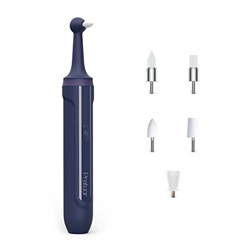 Pratuor Electric Tooth Polisher,5 Replaceable Heads& 3 Adjustable Modes,Household Dental Tartar Calculus Remover,Teeth Whitening Kit, Better Whitening Effect Than Electric ToothbrushBlue