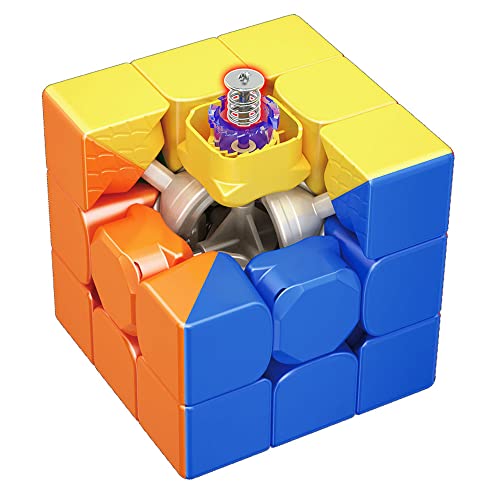 BroMoCube Moyu Super RS3M 2022 Magnetic 3x3 Speed Cube Professional Stickerless Magnetic Cube Upgraded Version of Moyu RS3M (Magnetic Version)