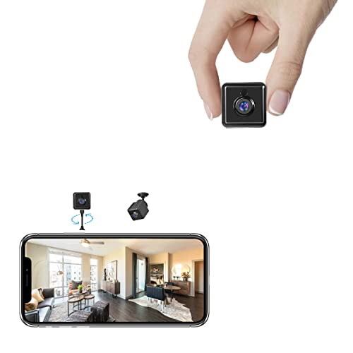 abyliee Spy Camera Hidden Camera WiFi Wireless, Mini 1080p Battery Cam for Home Security, Small Pets Monitor w/Motion Alerts Night Vision, No Monthly Fee