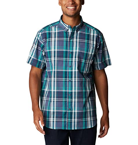 Columbia Men's Rapid Rivers II Short Sleeve Shirt, Dark Mountain Multi Madras, Medium