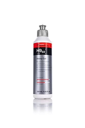 Koch-Chemie - Heavy Cut Coarse Polishing Compound v2- Silicone-Oil-Free; Fast Reworking of Heavily Weathered Paintwork and Elimination of Deep Scratches; Ideal for Soft and Scratch-Proof Paint (250ml)