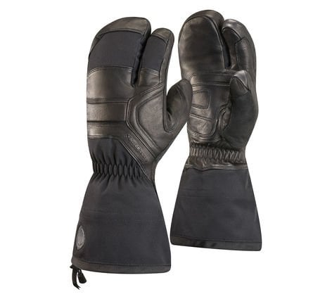 Black Diamond Guide Finger Cold Weather Ski Gloves, Black, Large