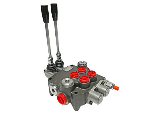 Magister Hydraulic Directional Control Valve 11 GPM with 2 Spools Monoblock 4-Way Tandem Center