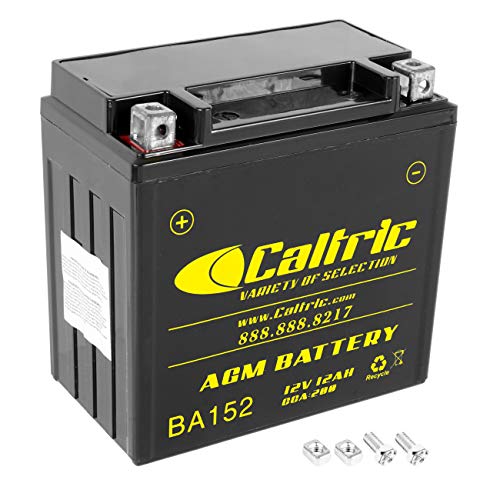 Caltric Agm Battery Compatible with Honda Trx500Fa Trx-500Fa Foreman Rubicon 500 4X4 2001-2008 2012 2013
