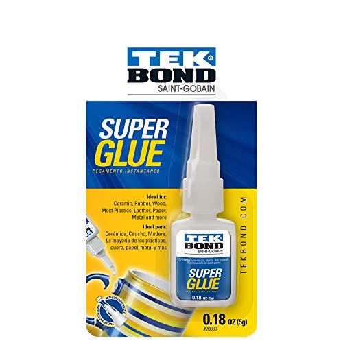 Tekbond Super Glue, Colorless Fast Dry Superglue, 0.18oz (Pack of 1)