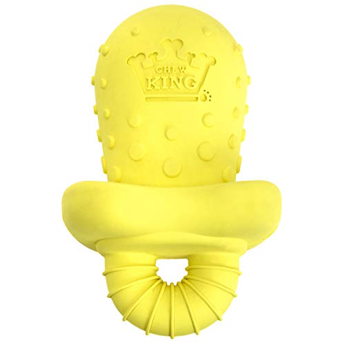 Chew King Premium Treat Dog Toy, Durable Natural Rubber Collection, Fetch and Tug Dog Toy, Dog Treat Toys for Boredum