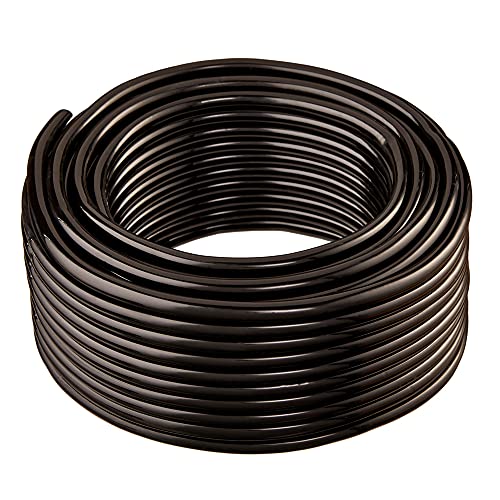 1" ID x 1 1/4" OD x 50 TekTube Flexible Non-Toxic, BPA Free, Black Vinyl Tubing