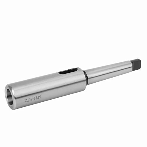 Extension Sleeve with External and Internal Morse Taper MT2 to MT2, Precision Version, 30mm Diameter X 175mm Length, Heavy Duty Woodworking Lathe Tailstock Live Center Crown, Drill Tool