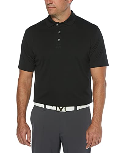Callaway Men's Standard Short Sleeve Core Performance Golf Polo Shirt with Sun Protection (Size Small-4X Big & Tall), Black, X-Large