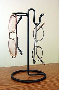 ARAD Eyeglass Holder, Glasses Stand for Women and for Men, Eyeglass Frame Rack, Sunglasses Stand, Frame Display Rack, Reading Glasses Holder, Eyeglass Organizer, Black